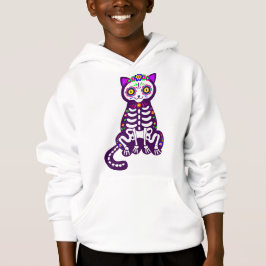 mexikanskt korskoppande kattskeleton folklore t shirt