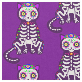 mexikanskt korskoppande kattskeleton folklore tyg