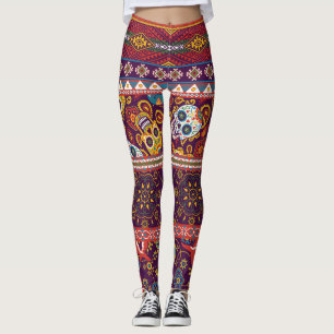 Mexikanskt lappverk: traditionell utformning av vi leggings