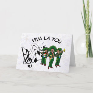 Mexikanskt Mariachia Band Romantic Greeting Card Helgkort
