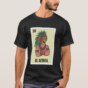 Mexikanskt Pride Aztec Warrior Design - El Azteca T Shirt