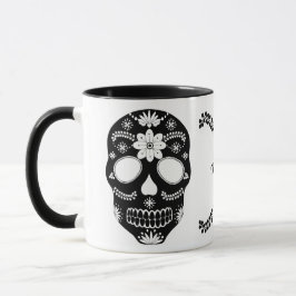 Mexikanskt socker med skal, svart och vitt med Nam Mugg