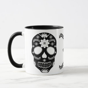 Mexikanskt socker med skal, svart och vitt med Nam Mugg