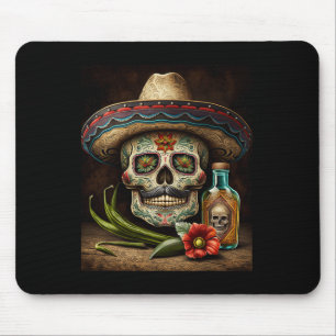 Mexikanskt socker Skull Tequila Sombrero Cinco De Musmatta