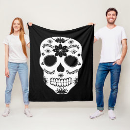 Mexikanskt sockerhaltigt, svart och vitt fleecefilt