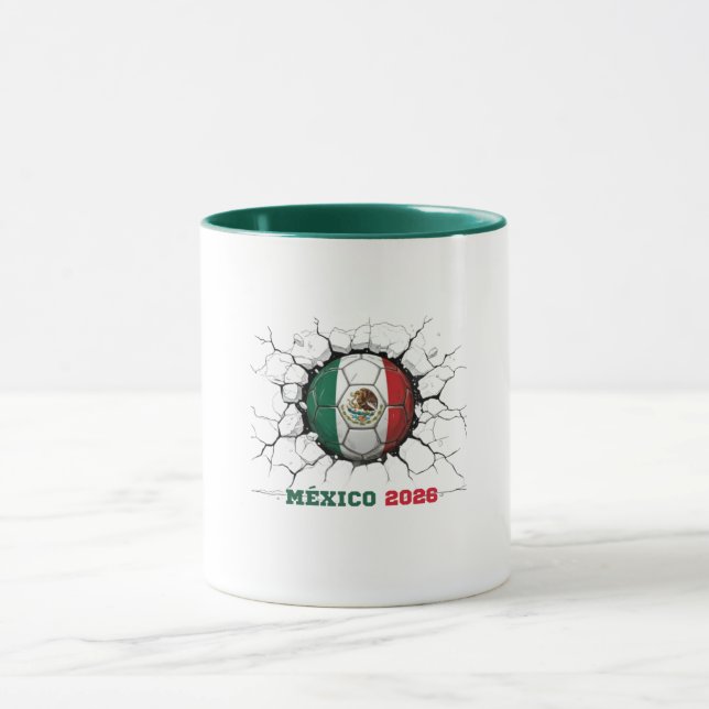 Mexiko 2026 Fotboll slår sönder muren - FAN Mugg (Center)