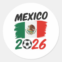 Mexiko 2026 Fotbollsfan-design med fotboll