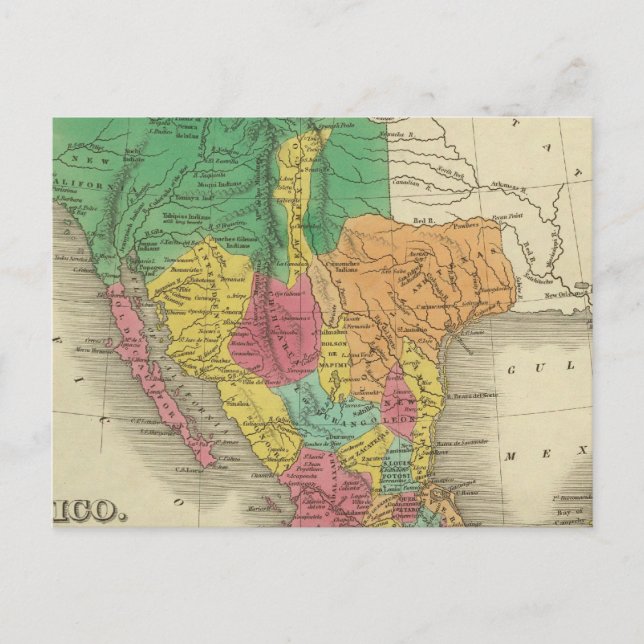 Mexiko 3 vykort (Framsida)