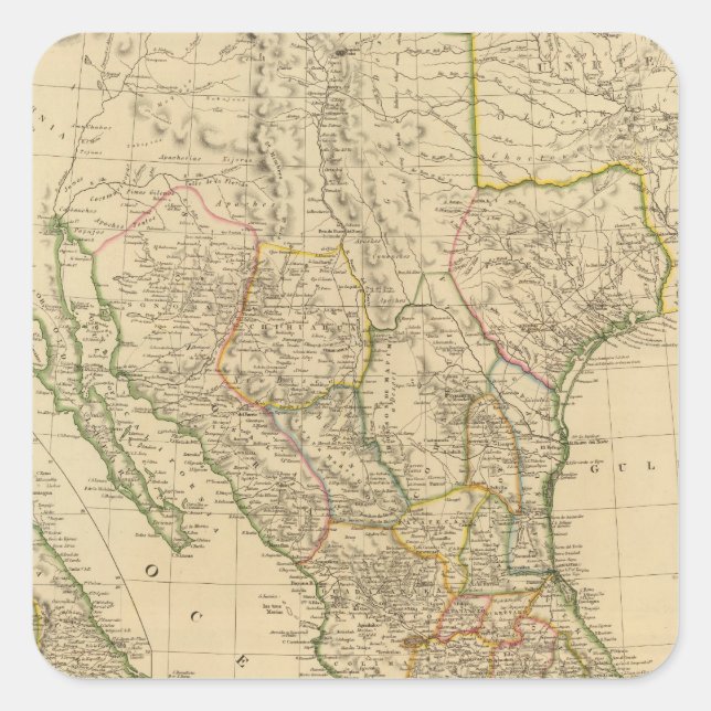 Mexiko 8 fyrkantigt klistermärke (Framsida)