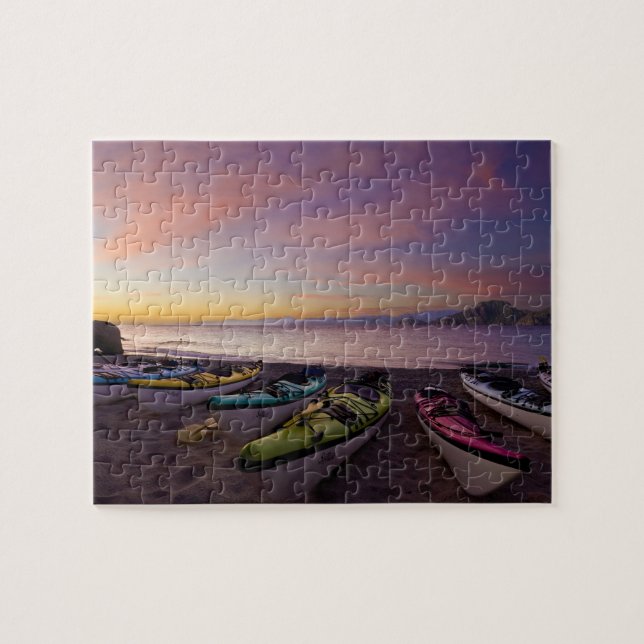 Mexiko, Baja, Cortez hav. Sjökajaker och Pussel (Horisontell)