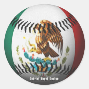 Mexiko Baseball Runt Klistermärke