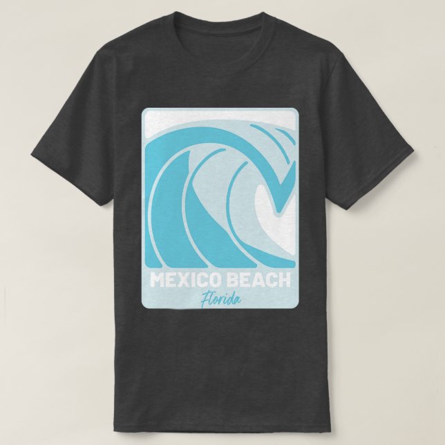 Mexiko Beach Florida Atlantic Ocean FL Crash Wa T Shirt (Design framsida)