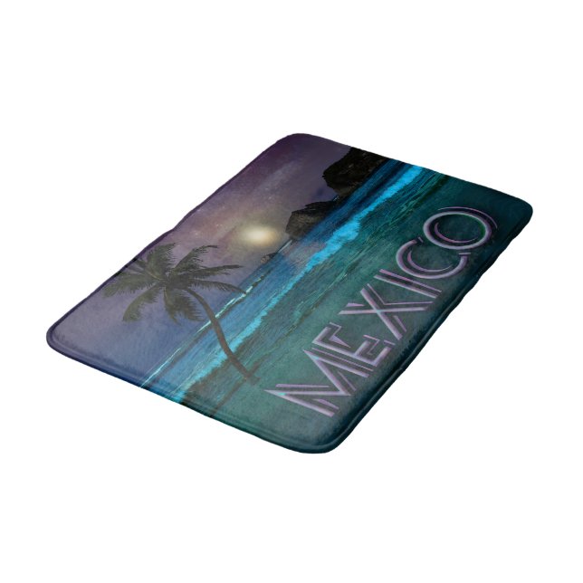 Mexiko Beach Night Bath Mat Badrumsmatta (Vinklad)