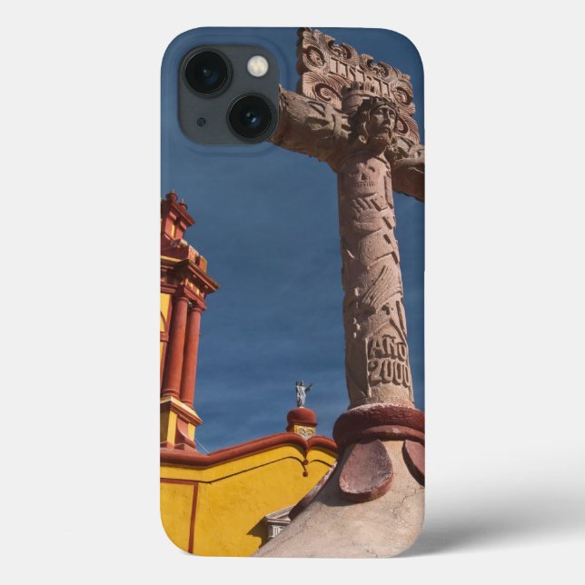 Mexiko, Bernal. Utsikt över Iglesia de San Sebasti (Baksida)