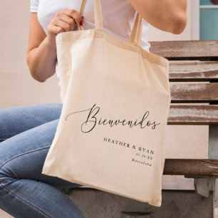 Mexiko Bröllop Tote Bienvenidos Välkommen Tote bag Tygkasse