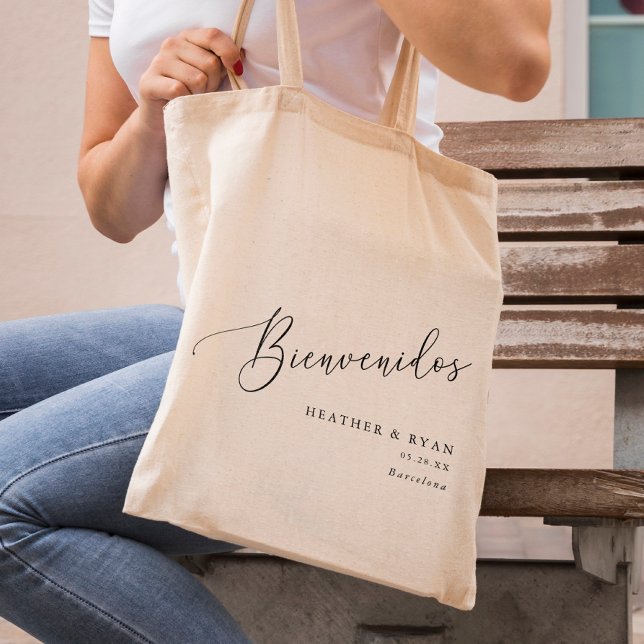 Mexiko Bröllop Tote Bienvenidos Välkommen Tote bag Tygkasse (Skapare uppladdad)