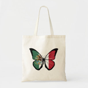 Mexiko Butterfly Flagga Tygkasse