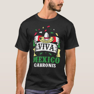 Mexiko Cabrones Proud Mexikanska Älskare Land T Shirt
