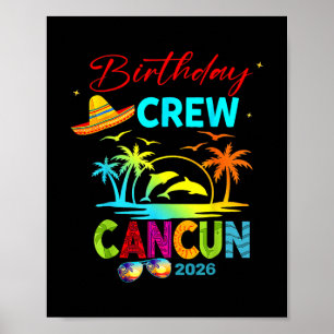 Mexiko Cancun Födelsedags Pojke Resa Semester 2026 Poster