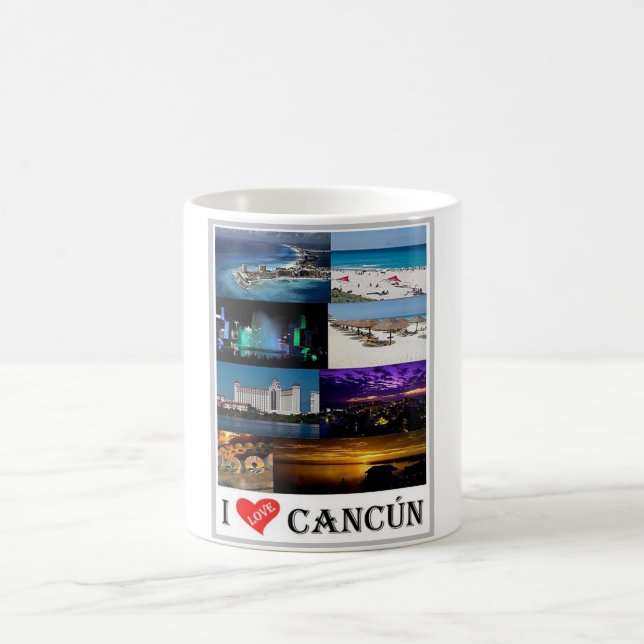 Mexiko - Cancun I Kärlek - Kaffemugg (Center)