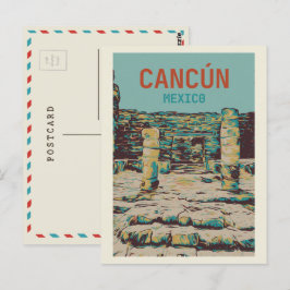 Mexiko, Cancún, Quintana Roo, Yucatán, Maya ruins Vykort