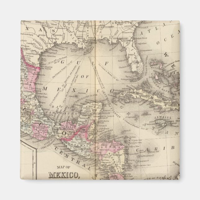 Mexiko, Centralamerika, Väster Magnet (Framsidan)