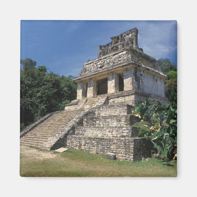 Mexiko, Chiapas provins, Palenque. Solens tempel Magnet (Framsidan)