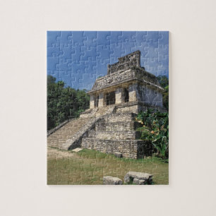 Mexiko, Chiapas provins, Palenque. Solens tempel Pussel