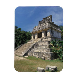 Mexiko, Chiapas provins, Palenque. Tempel av Magnet