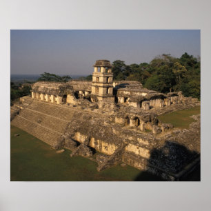 Mexiko, Chiapasprovinsen, Palenque, Palace Poster
