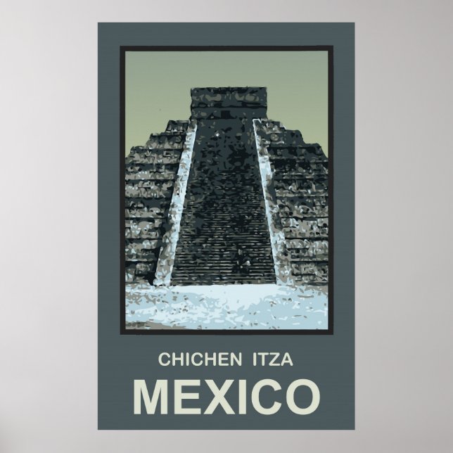 Mexiko Chichen Itza Poster (Framsidan)