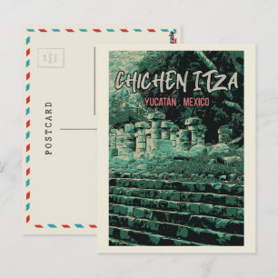 Mexiko, Chichén Itzá, Yucatán, Maya ruins Postcard Vykort