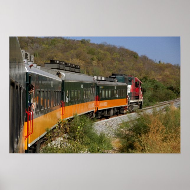 Mexiko, Chihuahua, koppar Canyon. Vyer från Poster (Framsidan)