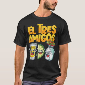 Mexiko Cinco de Mayo El Tres Amigos Tequila Lime T Shirt