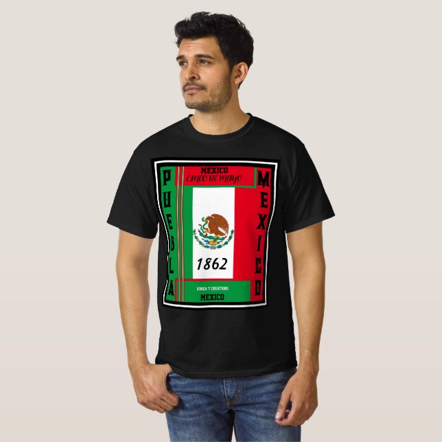 Mexiko - Cinco de Mayo T Shirt (Hel framsida)
