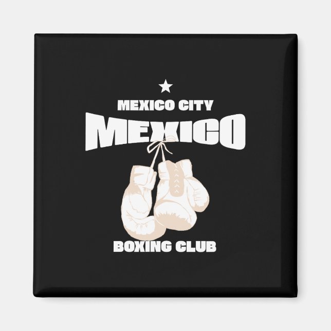 Mexiko City Boxing Klubb Mexiko - Boxing 1 Magnet (Framsidan)