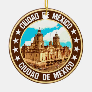 Mexiko City Julgransprydnad Keramik
