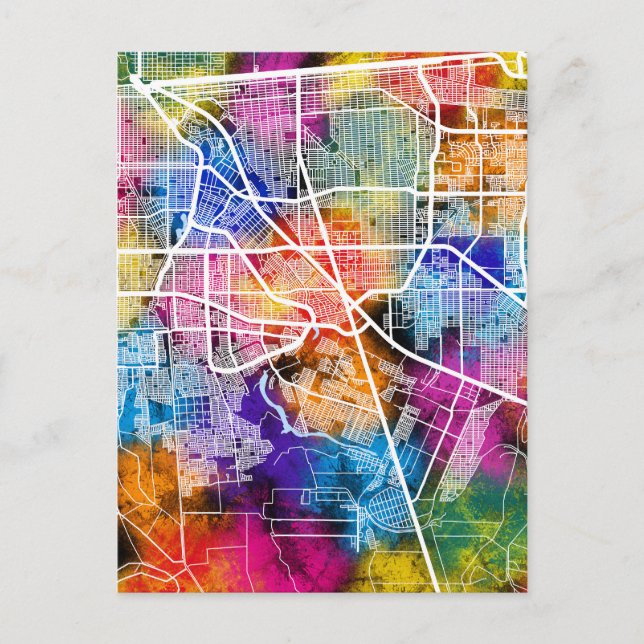 Mexiko City Karta Vykort (Framsida)