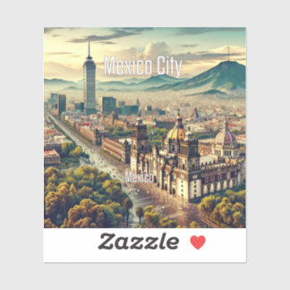 Mexiko City Mexico 3 Inch Vinyl Sticker Klistermärken