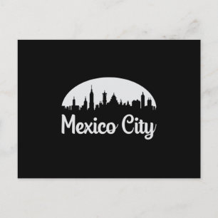 Mexiko City Mexico Cityscape Skyline Funny Gift Vykort