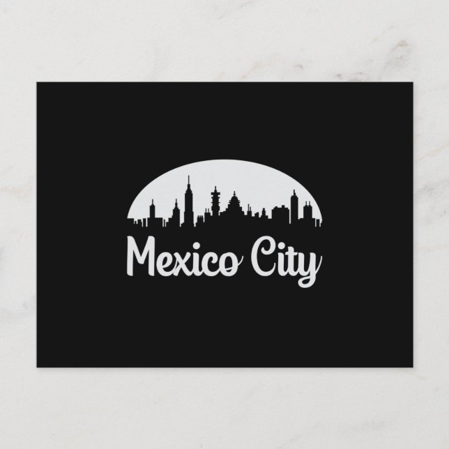 Mexiko City Mexico Cityscape Skyline Funny Gift Vykort (Framsida)