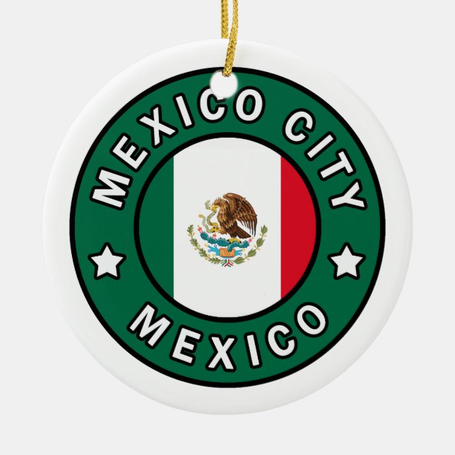 Mexiko City Mexiko Julgransprydnad Keramik (Framsidan)