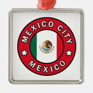 Mexiko City Mexiko Julgransprydnad Metall
