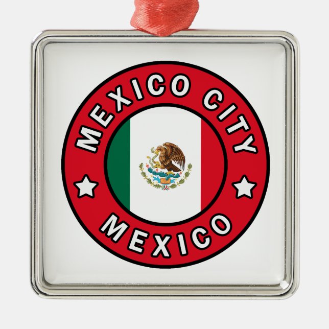 Mexiko City Mexiko Julgransprydnad Metall (Framsidan)