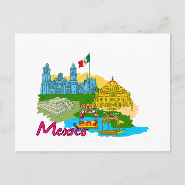 Mexiko City - Mexiko.png Vykort (Framsida)