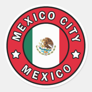 Mexiko City Mexiko Runt Klistermärke