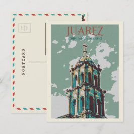 Mexiko, Ciudad Juarez katedral, Chihuahua Post Vykort