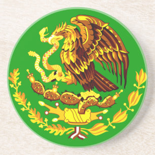Mexiko COA Guld Underlägg Sandsten