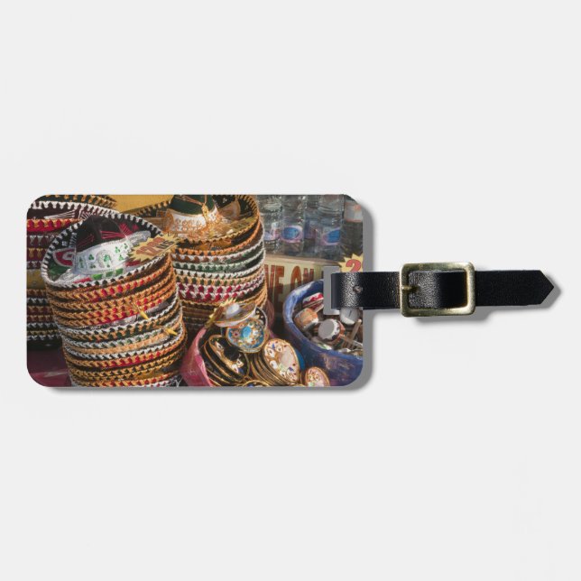 Mexiko, Cozumel. Souvenirerna på Isla de Cozumel Bagagebricka (Horisontell Framsida)