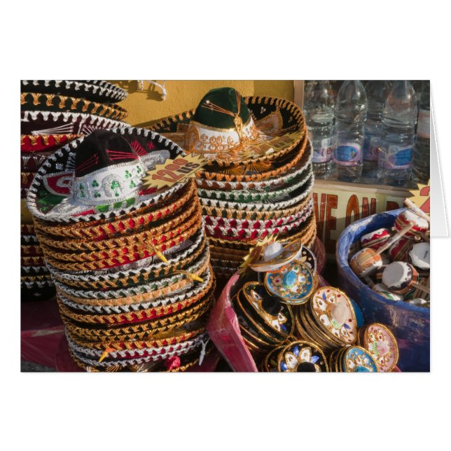 Mexiko, Cozumel. Souvenirerna på Isla de Cozumel Hälsningskort (Framsidan Horizontal)